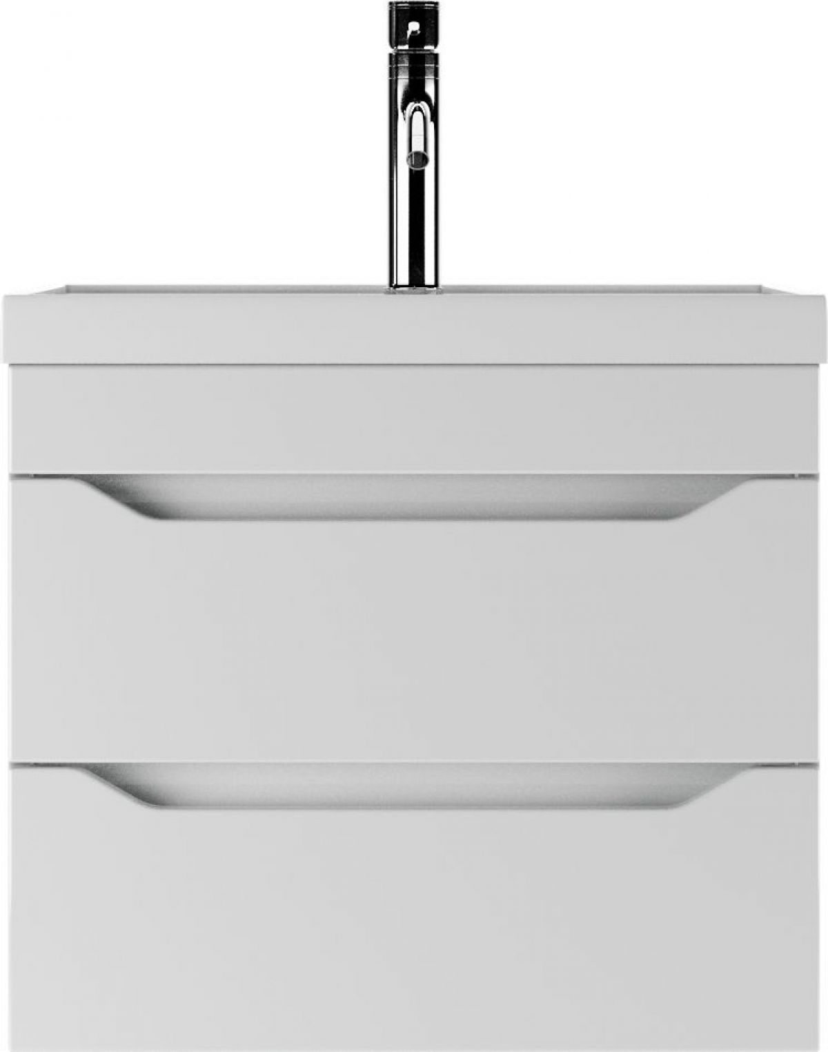 Тумба подвесная под умывальник "Bazis 60" Ева с двумя ящиками В2 Айсберг (DA5914T) | фото 5