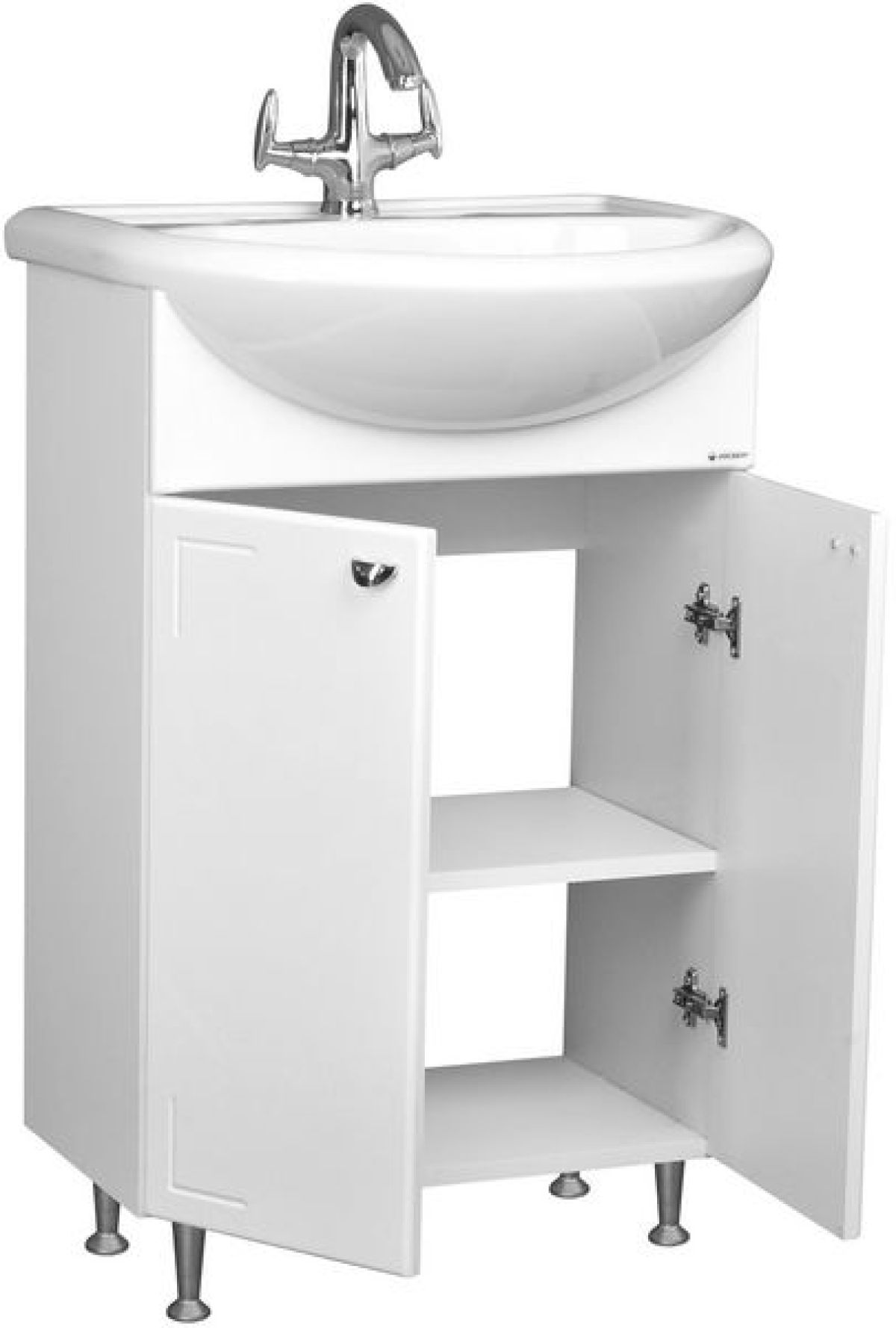 Тумба под умывальник Уют 55 Классик без ящика АЙСБЕРГ (DA1018T) | фото 2