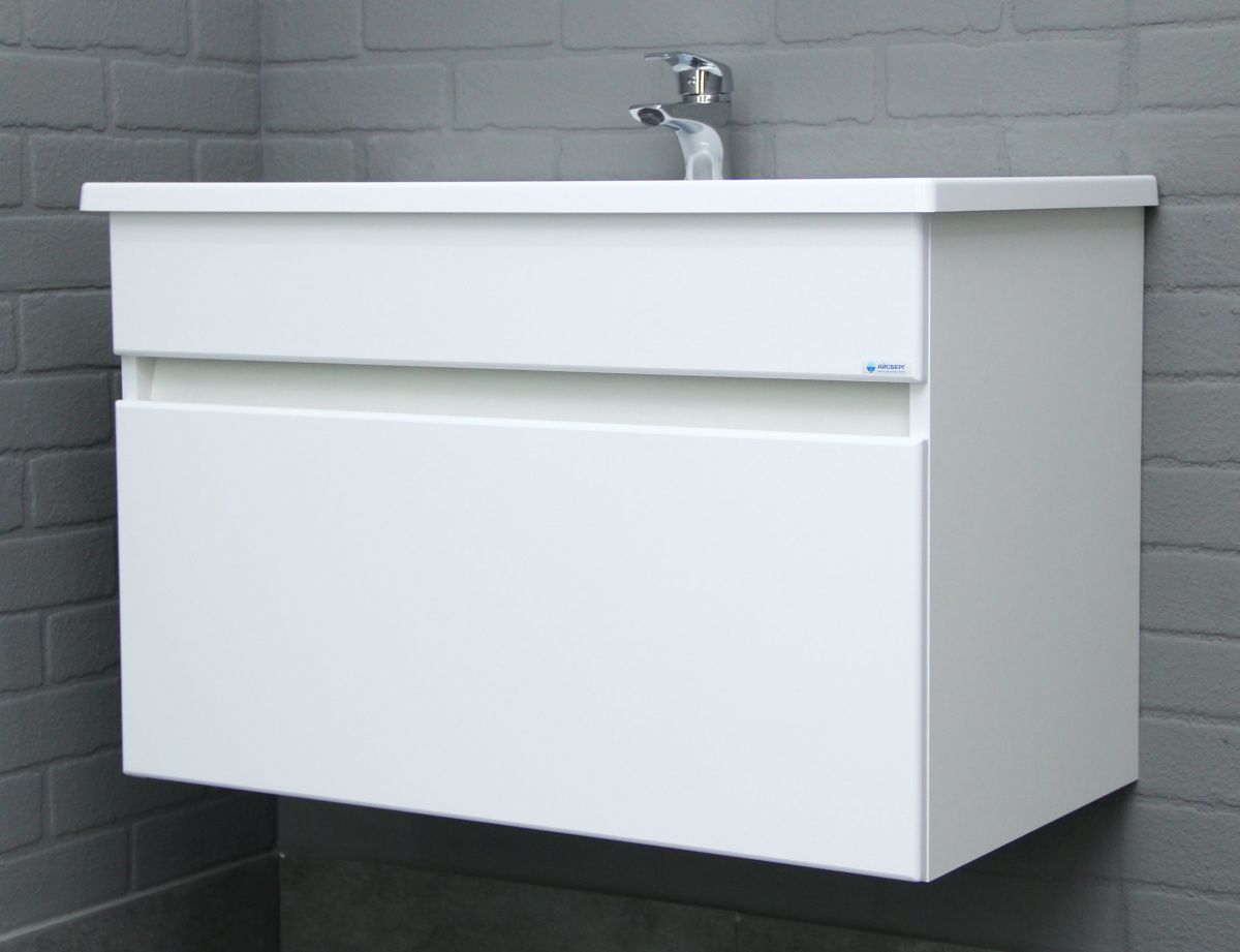 Тумба подвесная под умывальник "Maria 80" Классик с одним ящиком В1 Айсберг (DA3011T) | фото 5