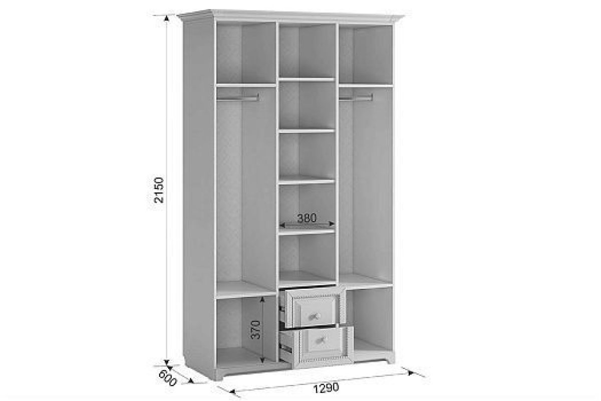 БЕЛЛА Шкаф 3-х створчатый | фото 2