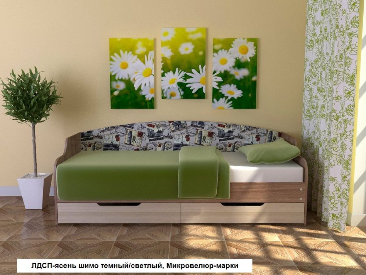 Диван-кровать Юниор Тип-2 (900*2000) мягкая спинка | фото 8