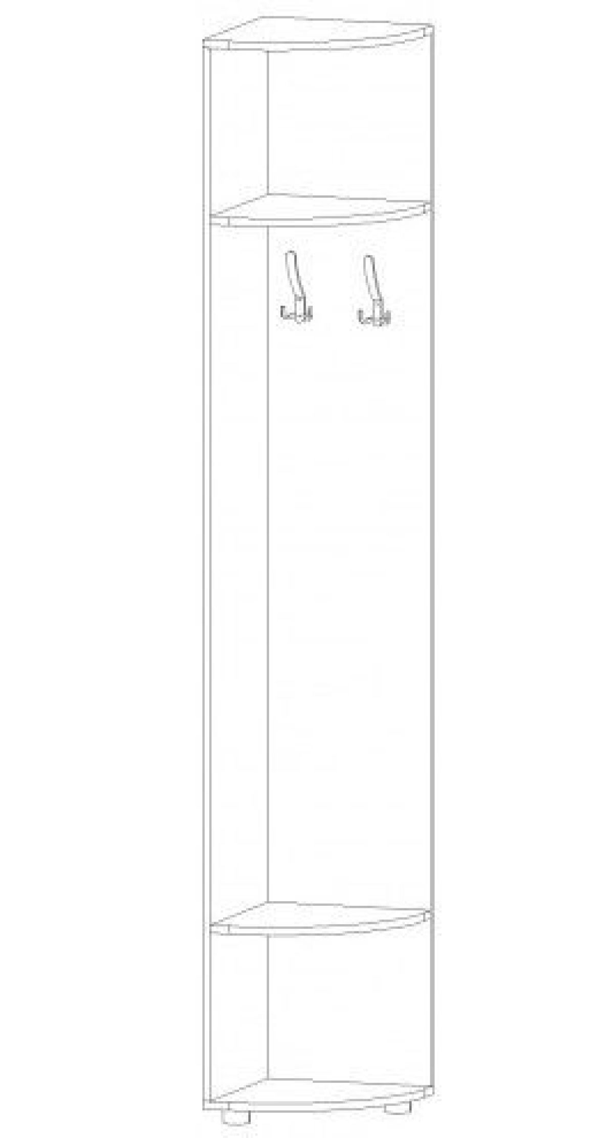 ИНФИНИТИ Вешалка угловая (Венге) | фото 2