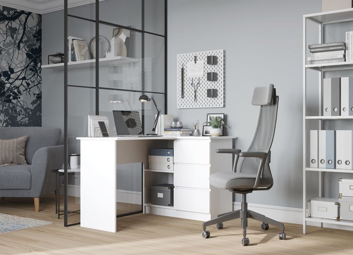 МОРИ МС-16 Стол угловой УНИ (белый) | фото 3