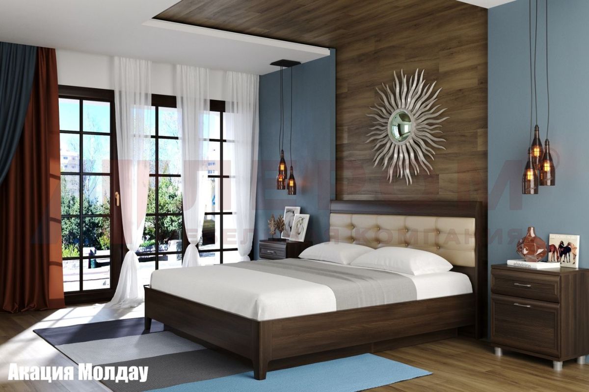 Кровать КР-1073 с мягким изголовьем | фото 3