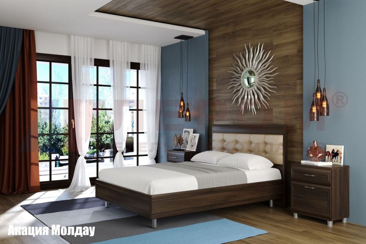 Кровать КР-2853 с мягким изголовьем | фото 4