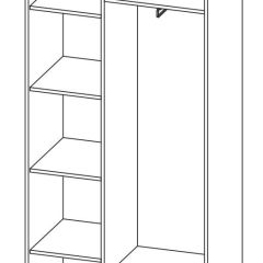 ДАРЬЯ Шкаф (Дуб Вотан/Белый глянец) гостиная | фото 8