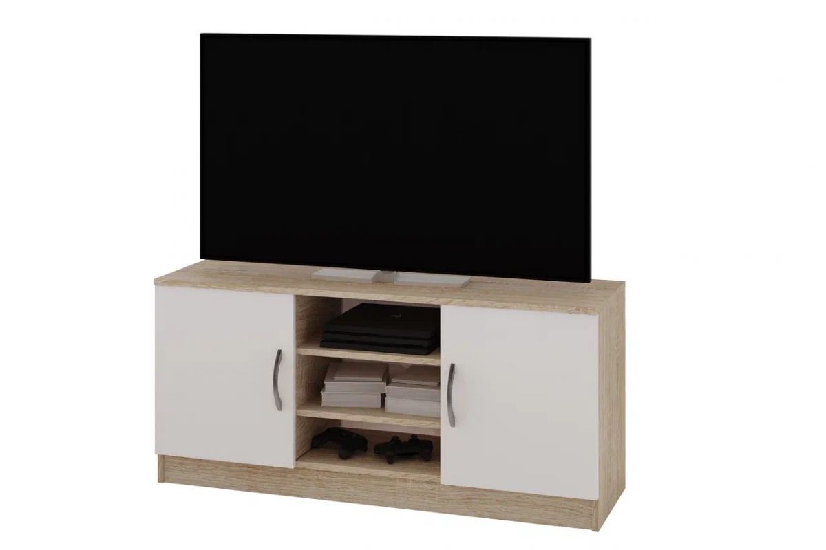 Тумба ТВ Лофт (Дуб Сонома/Белый) | фото 2