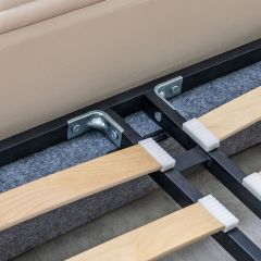 Кровать двойная Оливия 160 + ортопед. основание (кожзам) | фото 15