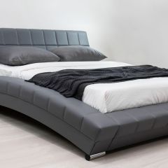 Кровать двойная Оливия 160 + ортопед. основание (кожзам) | фото 3