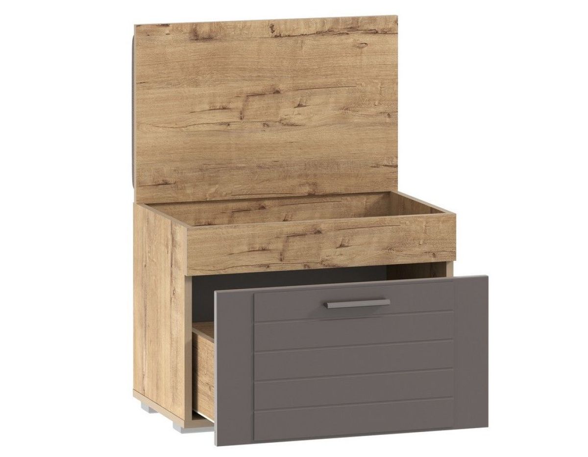 Прихожая Livorno Тумба НМ 040.63 Х (Софт Графит/ Дуб Бунратти) | фото 2