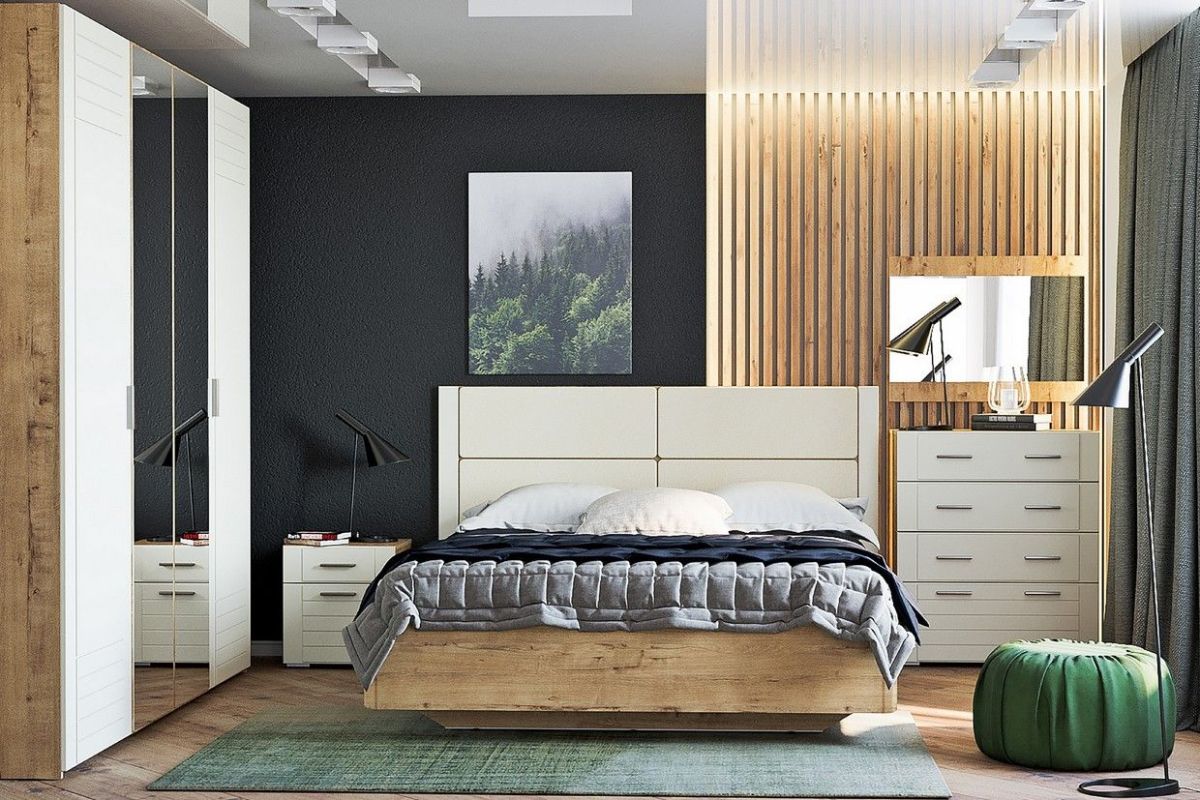 Спальня Livorno Модульная (Софт Панакота/Дуб Бунратти) | фото 2