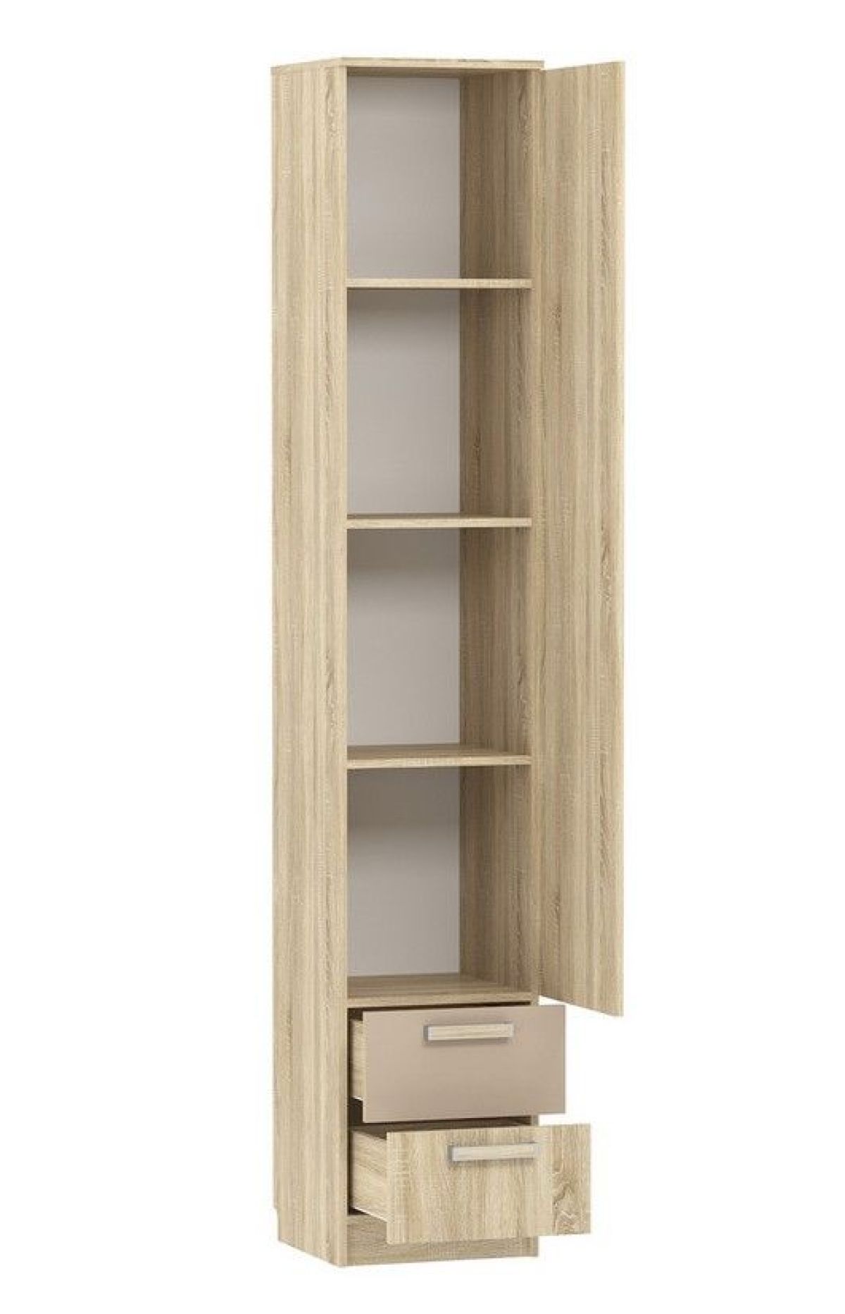 Детская Акварель Шкаф для белья с ящиками НМ 013.01-02 М1 (Капучино/Дуб Сонома) | фото 2