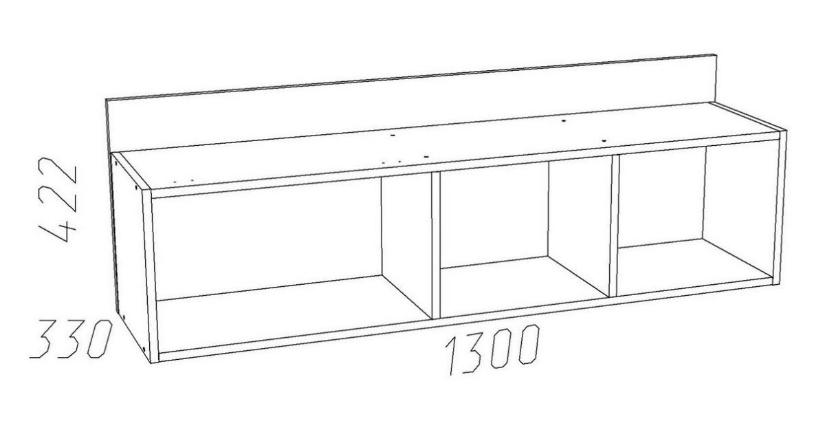 Детская Оливия Полка НМ 011.38-01 Х | фото 3
