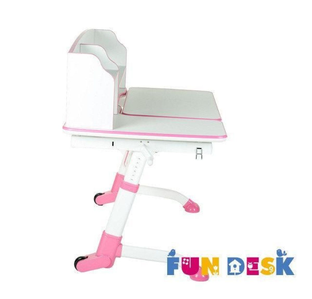 Парта-трансофрмер Amare II Pink с надстройкой | фото 5