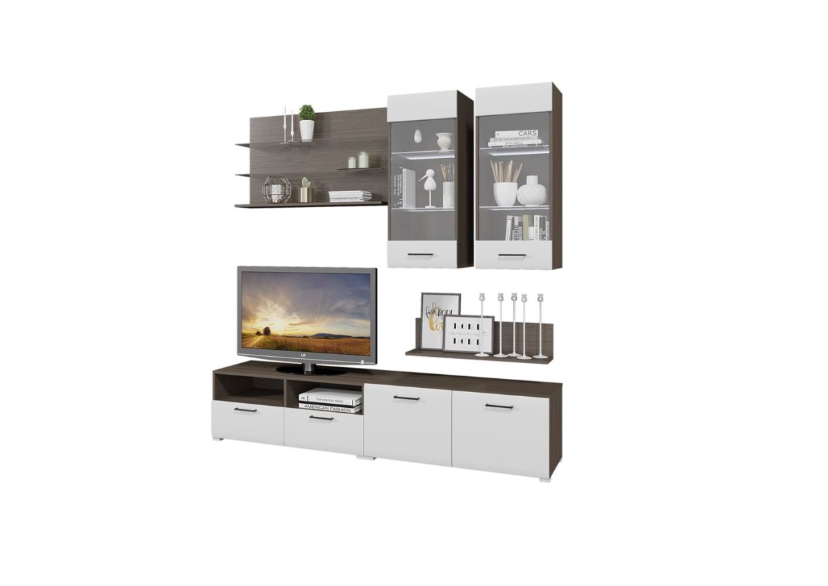 Гостиная Ненси (модульная) Венге/Белый глянец | фото 3