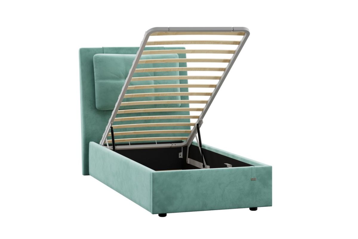 Кровать Ester 900 с основанием и ПМ (Ультра Минт) Модель 311 | фото 2