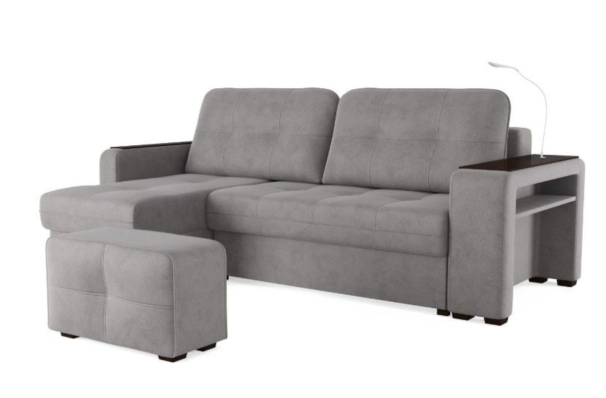 Диван-кровать угловой "SMART" 4 Б3-1Пф-2Т-Б4 СК (Kongo ecru) | фото 2