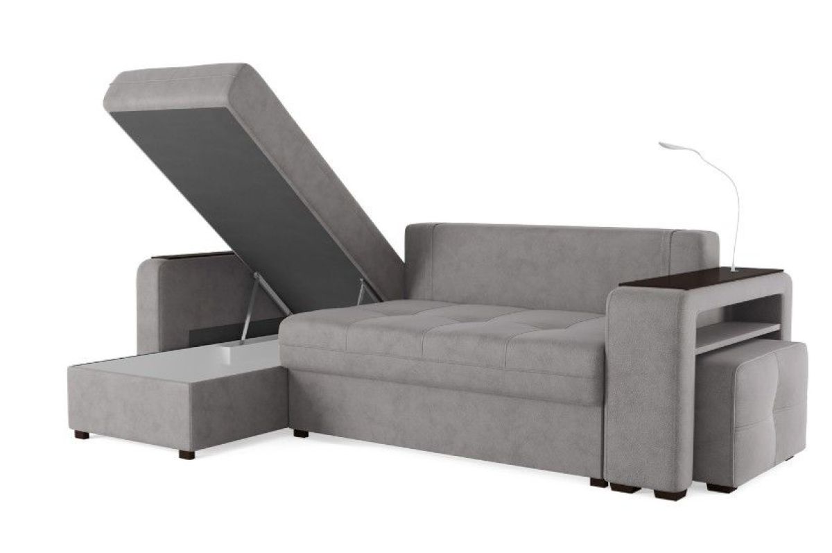 Диван-кровать угловой "SMART" 4 Б3-1Пф-2Т-Б4 СК (Kongo ecru) | фото 3