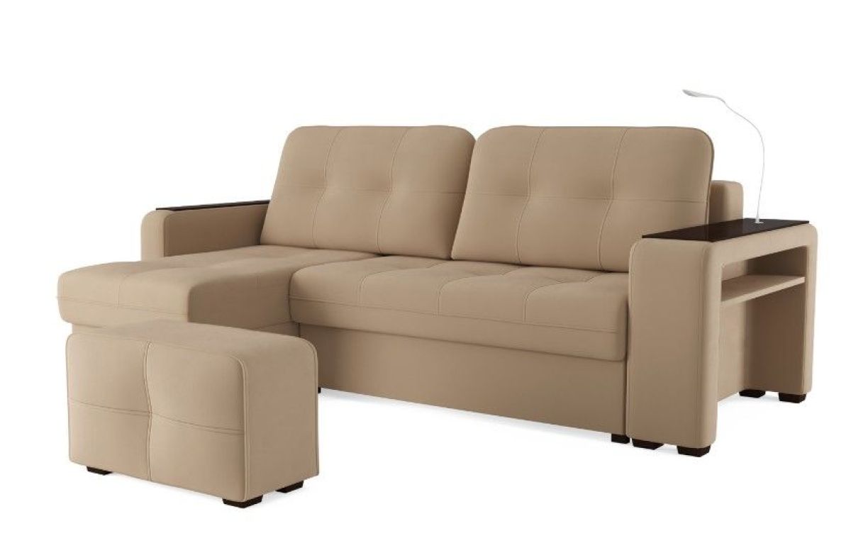 Диван-кровать угловой "SMART" 4 Б3-1Пф-2Т-Б4 СК (Velutto 05) | фото 2