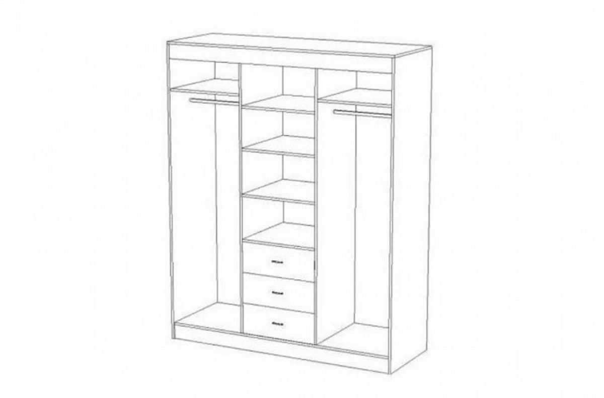 Шкаф-купе Фортуна (Венге/Дуб Белфорд) | фото 2