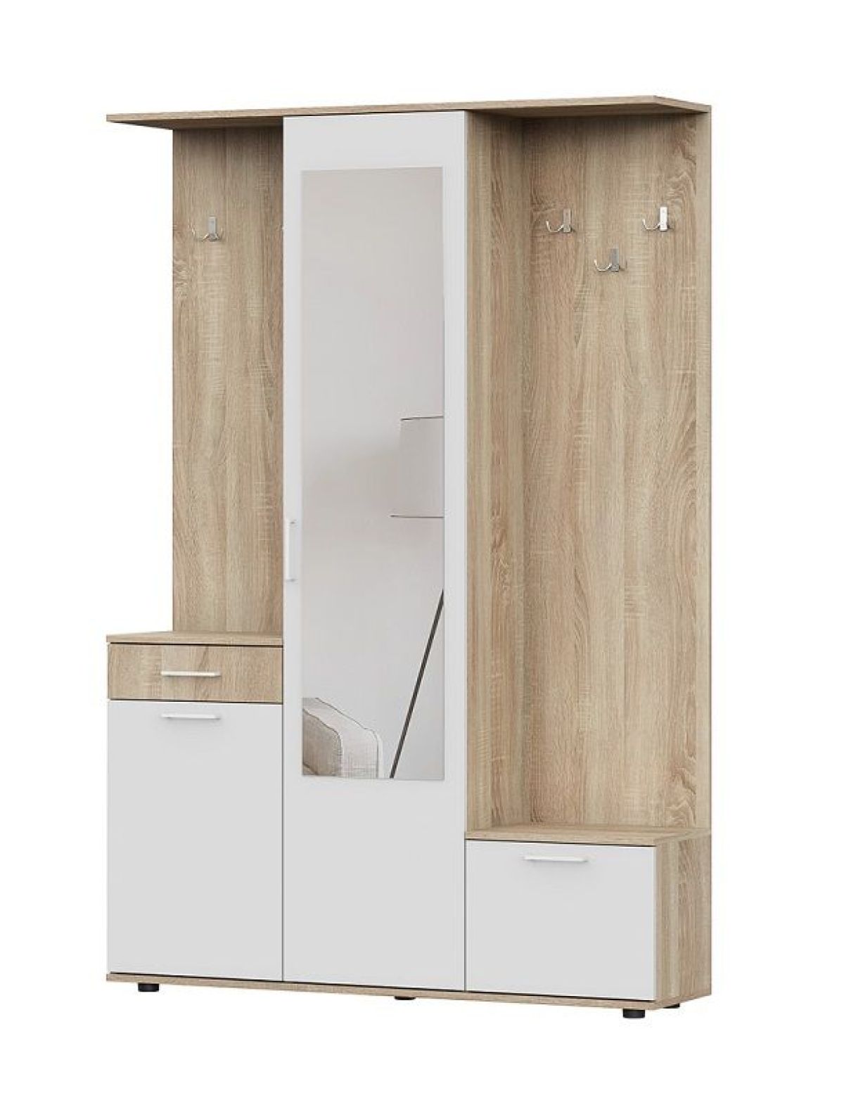 Прихожая ПР 1 (Дуб Сонома/Белый) | фото 3