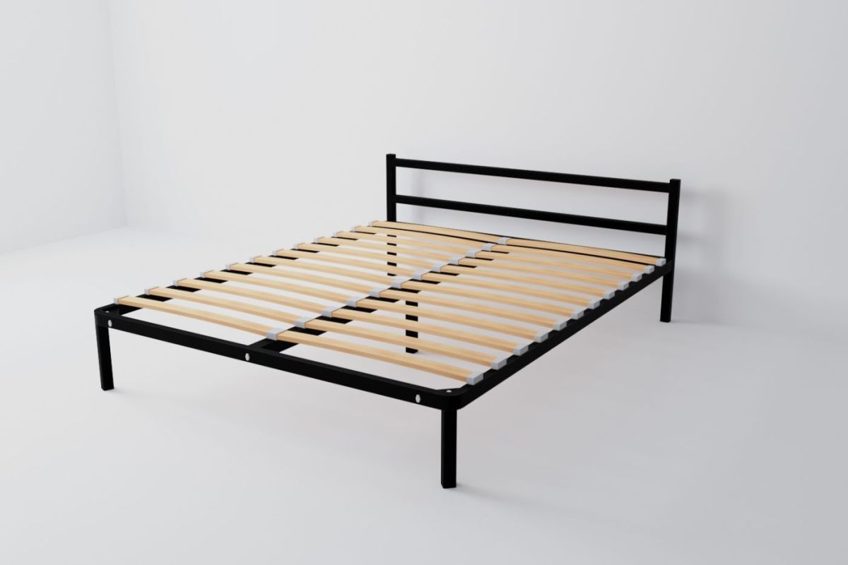 Кровать Мета с ортопедическим основанием 1200 (серый) | фото 2