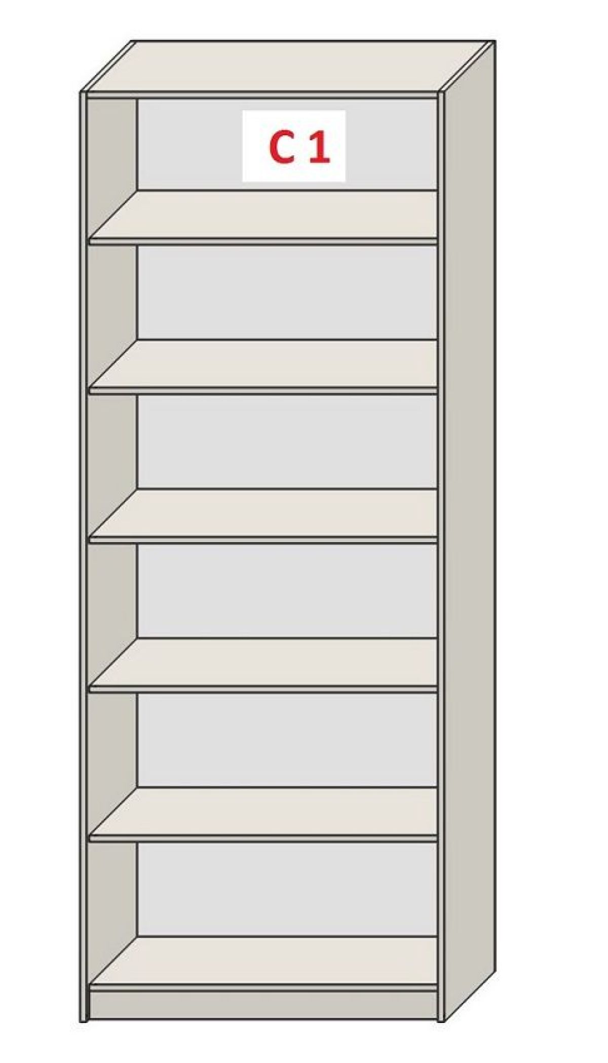 Шкаф СТАНДАРТ С3 4 ящика серия "ГЕСТИЯ" (Бежевый песок/Дуб Небраска натуральный) 800*520*2300 | фото 6