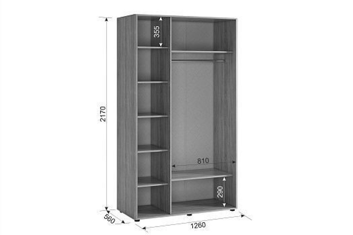 ЗАРА Шкаф 3-х створчатый 2 | фото 2