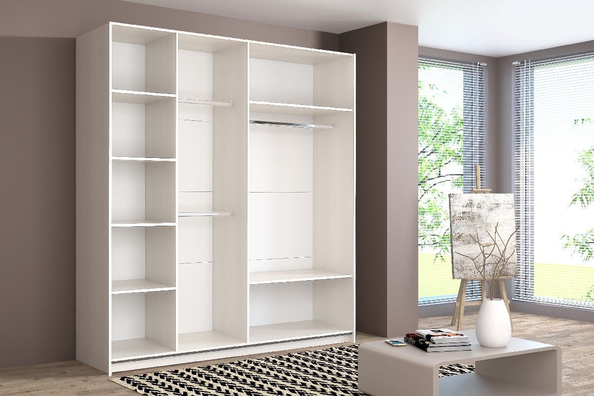 ИННЭС-5 Шкаф-купе 2-х дв. 2000 (2дв. Ф1 - бодега белая) | фото 2