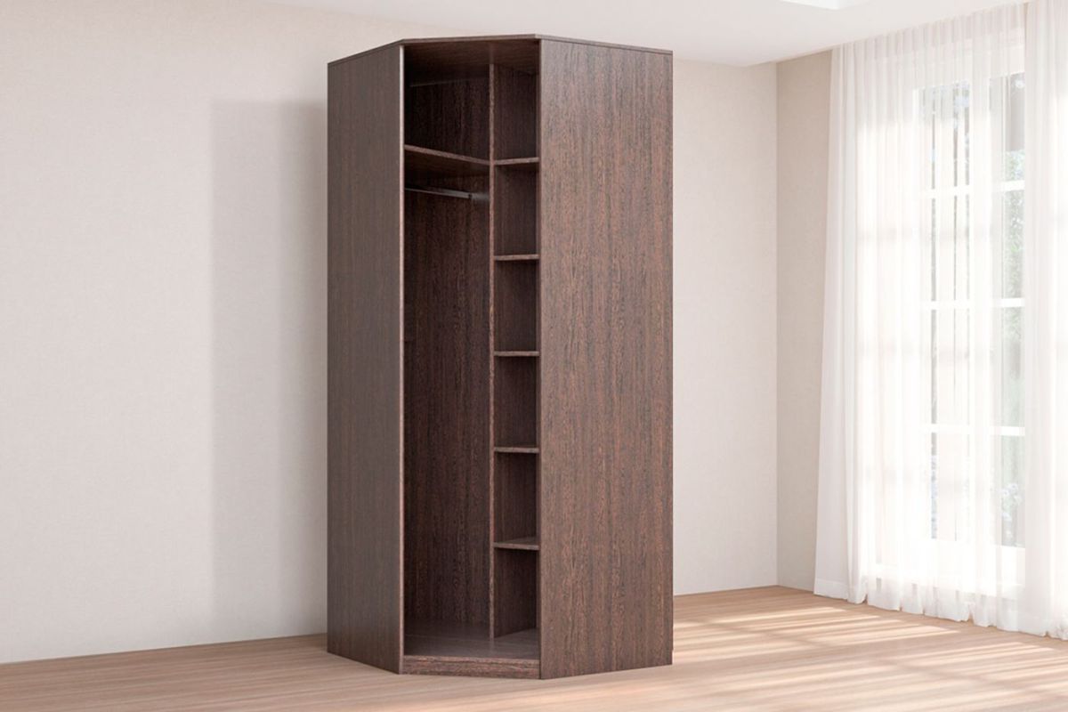 Кэт-4 Шкаф угловой (1 дв зерк) (МДФ Венге) | фото 2