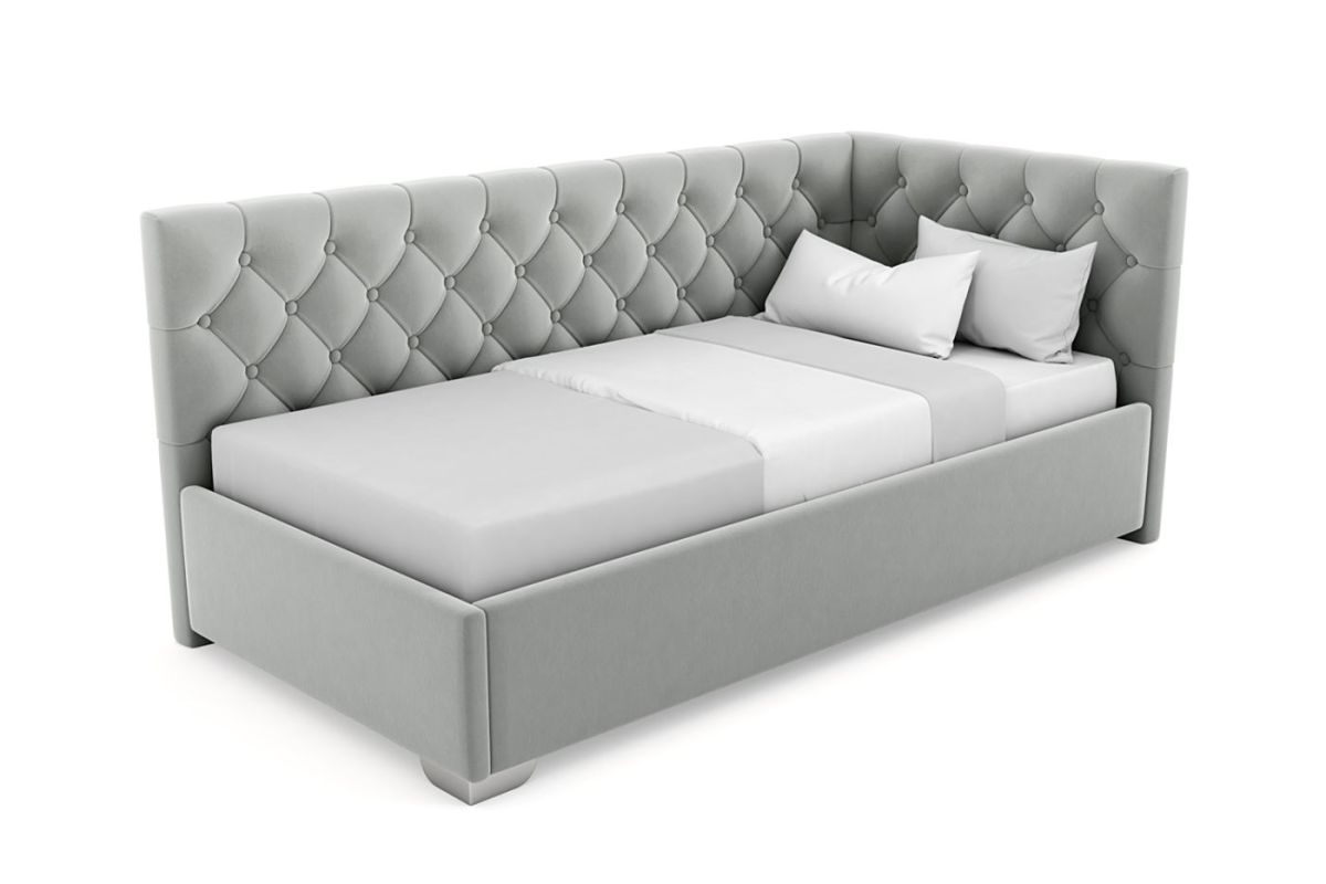 Кровать угловая Виола интерьерная +основание (80х200) | фото 7