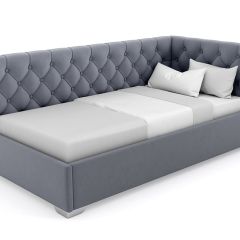 Кровать угловая Виола интерьерная +основание (80х200) | фото 8