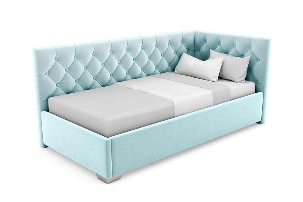 Кровать угловая Виола интерьерная +основание (90х200) | фото 18