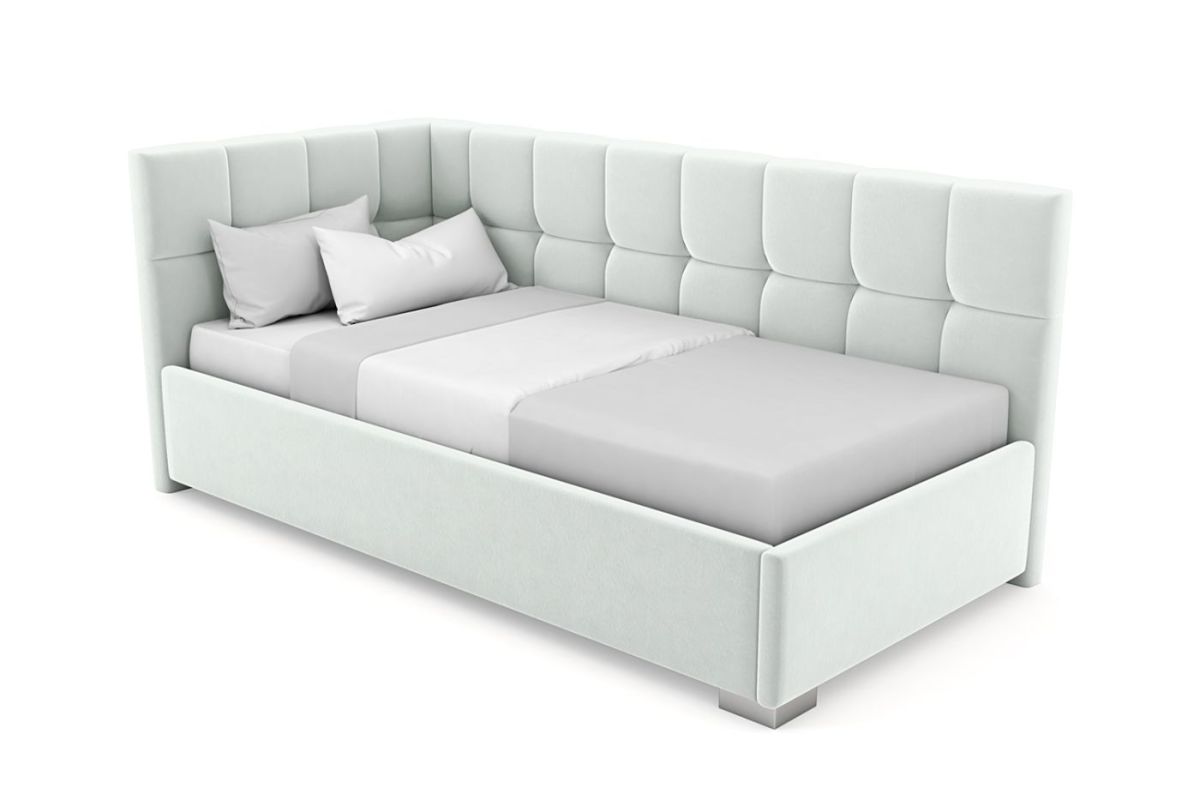 Кровать угловая Мия интерьерная +основание (120х200) | фото 5