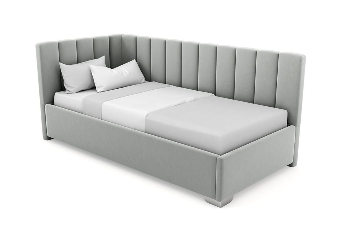 Кровать угловая Хлоя интерьерная +основание (80х200) | фото 8