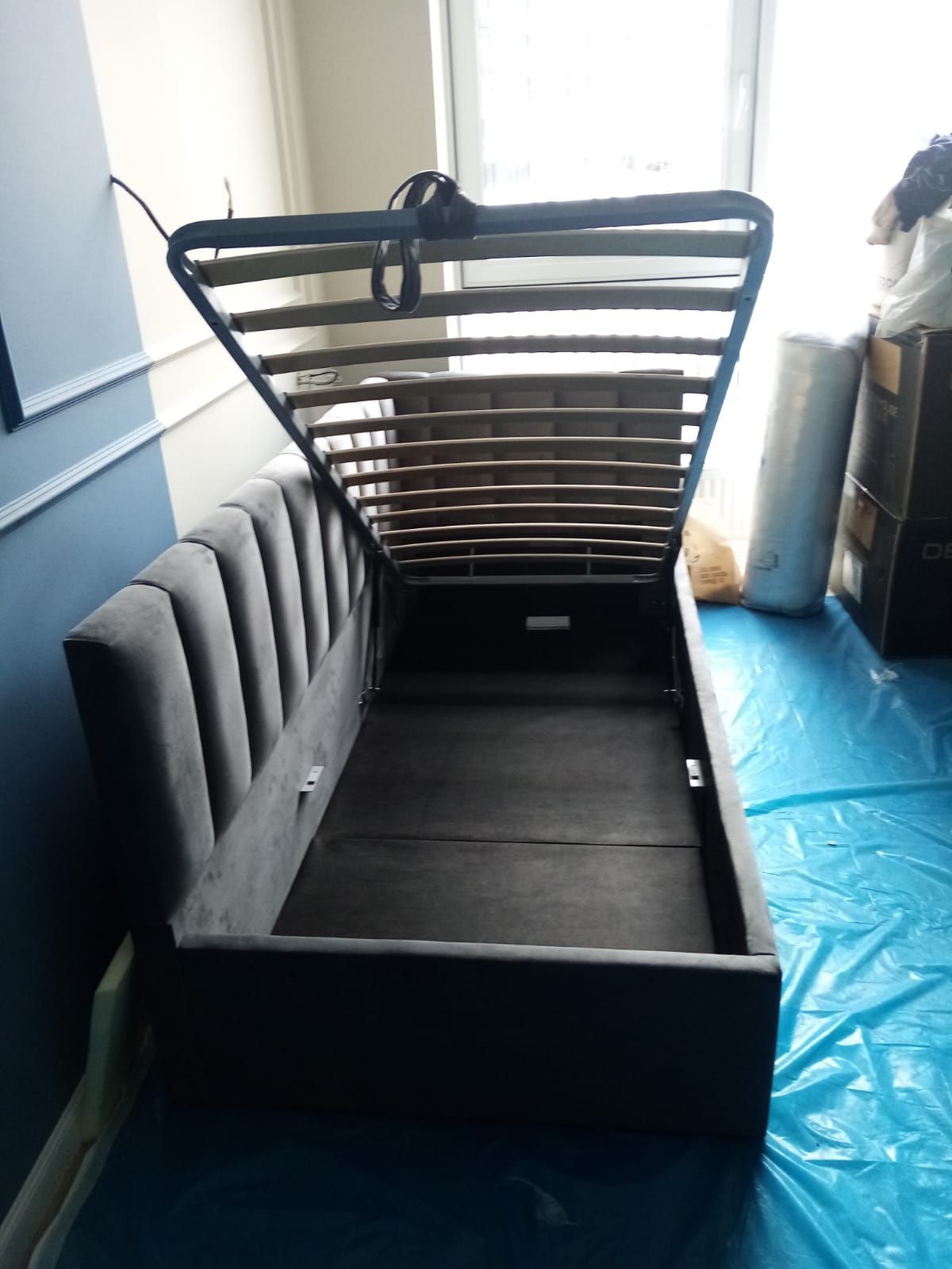 Кровать угловая Хлоя интерьерная +основание/ПМ/бельевое дно (80х200) | фото 2