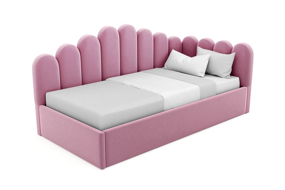 Кровать угловая Лилу интерьерная +основание (90х200) | фото 6