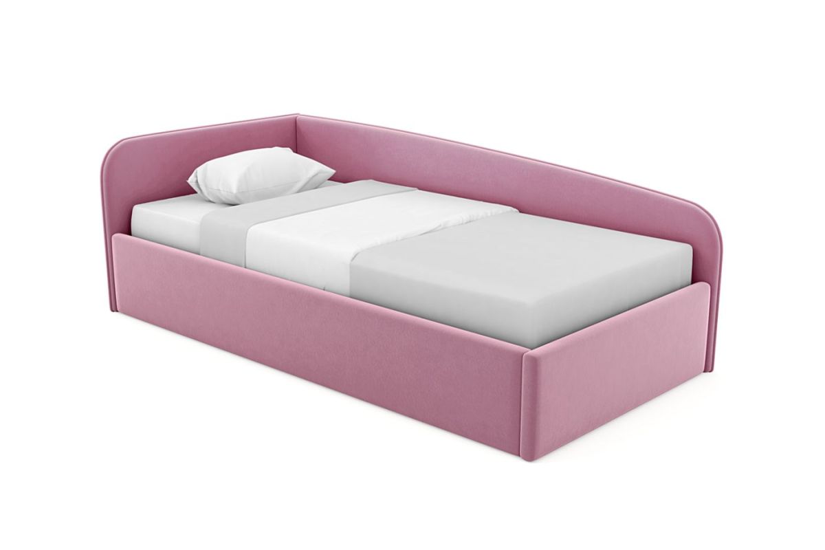 Кровать угловая Лэсли интерьерная +настил ДСП (80х200) | фото 6