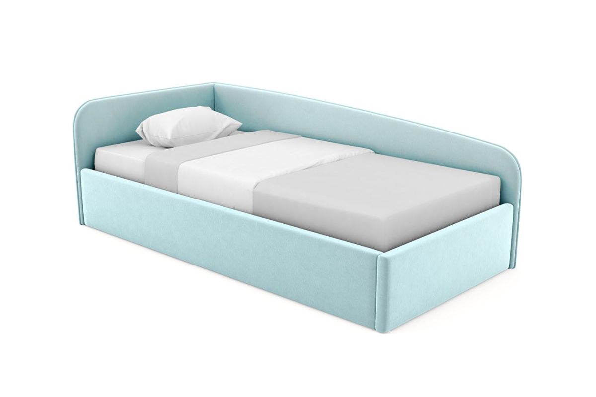 Кровать угловая Лэсли интерьерная +основание (90х200) | фото 18