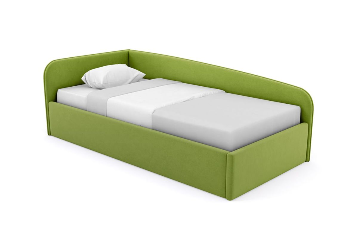 Кровать угловая Лэсли интерьерная +основание (90х200) | фото 19