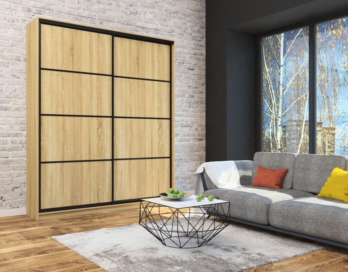 Шкаф-купе Лофт 2000 Шк20-60 (Дуб Сонома) | фото 7