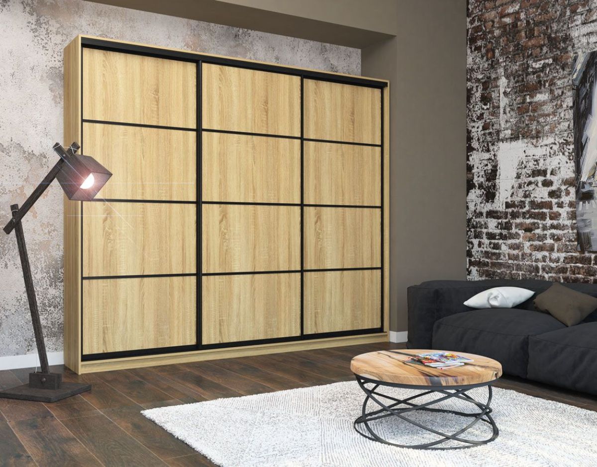 Шкаф-купе Лофт 3000 Шк30-47 (Дуб Сонома) | фото 7