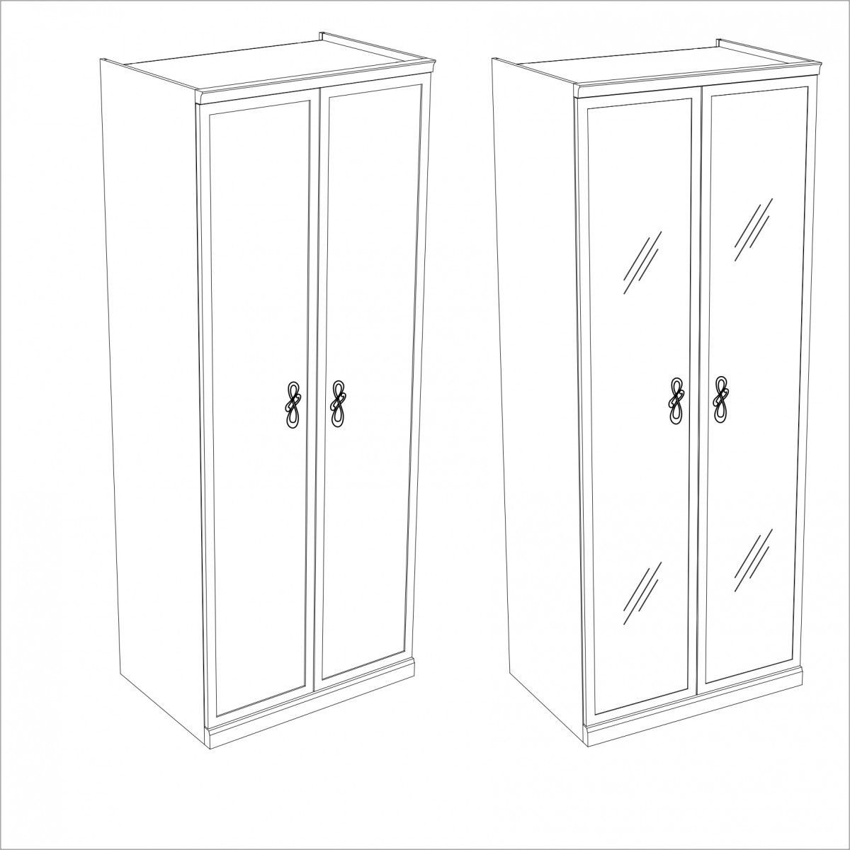 Спальня модульная Мишель (белый матовый/экокожа) | фото 7