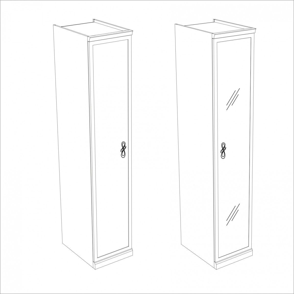 Спальня модульная Мишель (белый матовый/экокожа) | фото 8