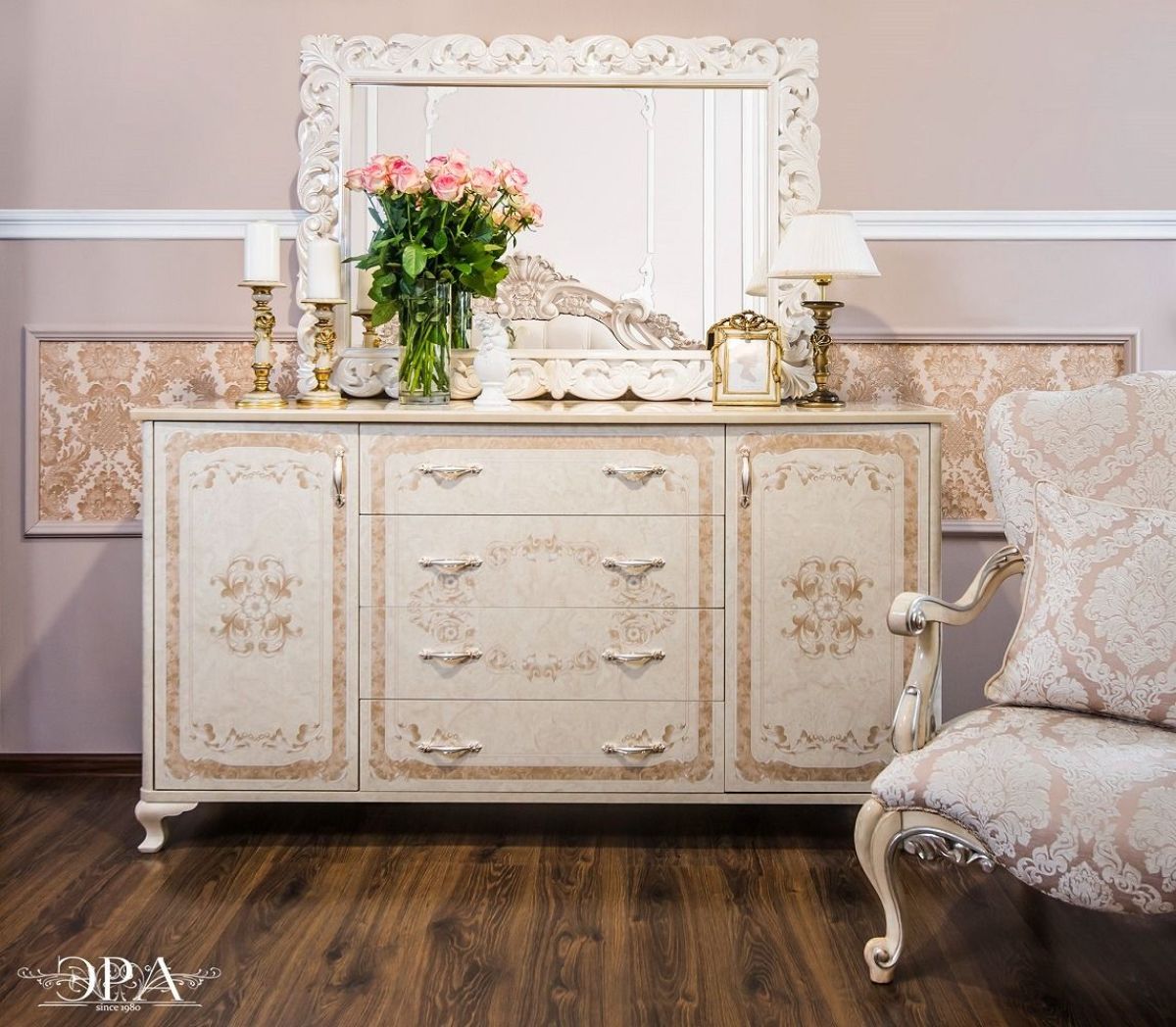 Комод широкий Патрисия (крем корень глянец) | фото 2