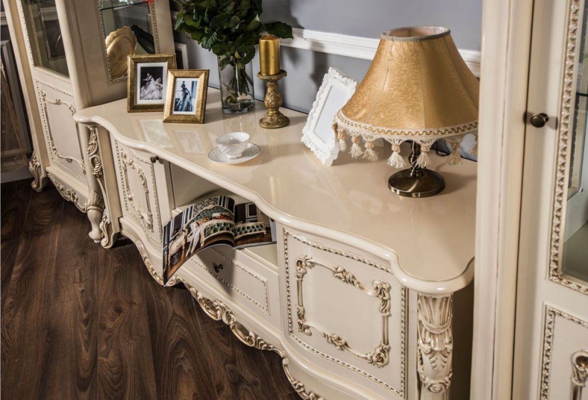 Гостиная Джоконда 1+ТВ+1 (крем глянец) | фото 2