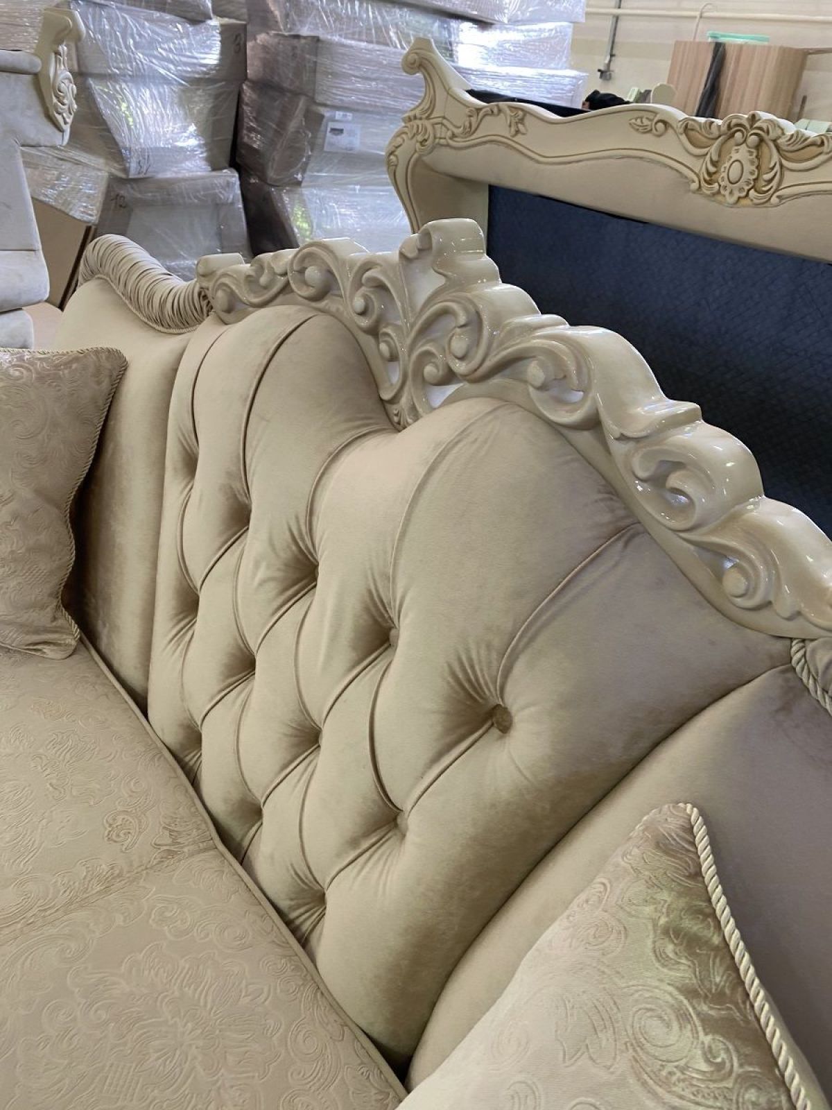 Диван Патрисия с раскладным механизмом (серый глянец) | фото 4