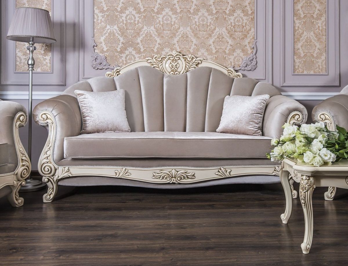 Диван Марселла с раскладным механизмом (крем глянец) | фото 5