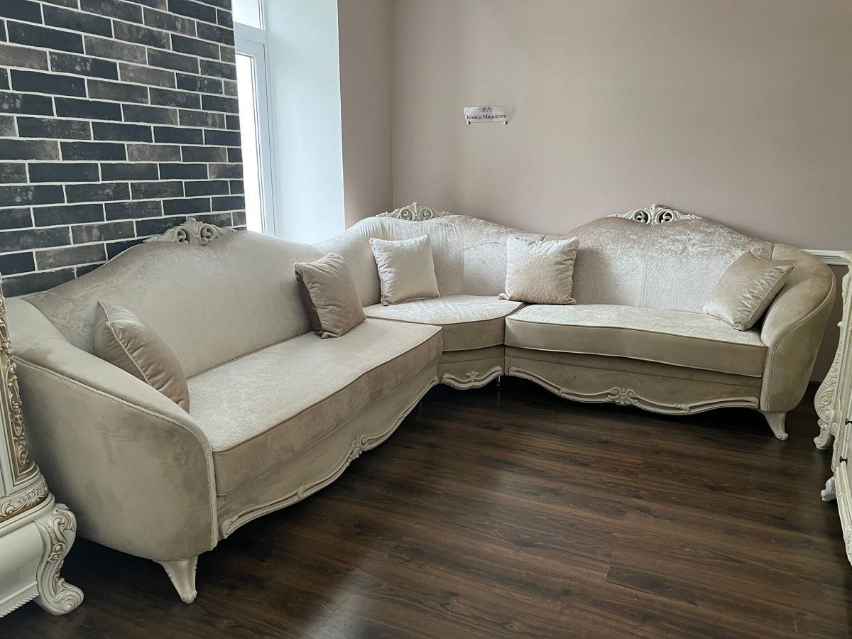 Диван угловой Мокко 3-у-1 с раскладным механизмом (бежевый) | фото 2