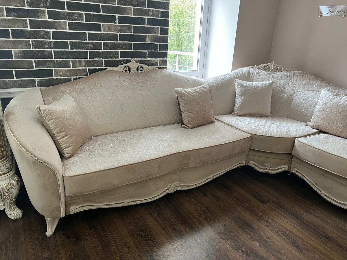 Диван угловой Мокко 3-у-1 с раскладным механизмом (бежевый) | фото 3